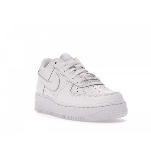 Nike Air Force 1 Low LE Triple White (GS) - подростковая сетка размеров