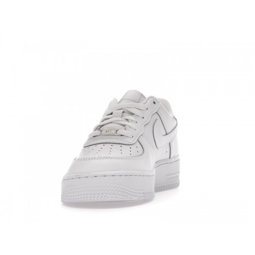 Nike Air Force 1 Low LE Triple White (GS) - подростковая сетка размеров