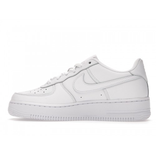 Nike Air Force 1 Low LE Triple White (GS) - подростковая сетка размеров