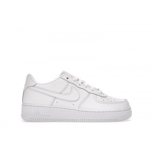 Nike Air Force 1 Low LE Triple White (GS) - подростковая сетка размеров