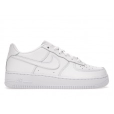 Подростковые кроссовки Nike Air Force 1 Low LE Triple White (GS)