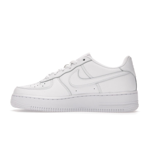 Nike Air Force 1 Low LE Triple White (GS) - подростковая сетка размеров