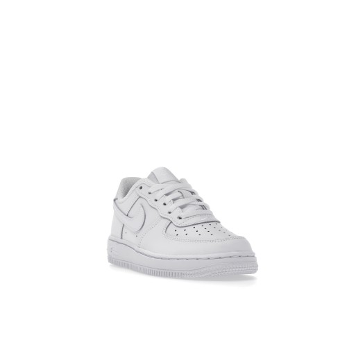 Кроссы Nike Air Force 1 Low LE Triple White (PS) - детская сетка размеров