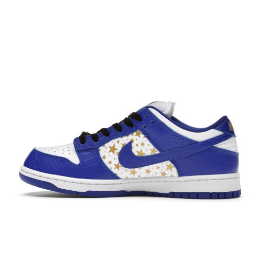 Кроссы Nike SB Dunk Low Supreme Stars Hyper Royal (2021) - мужская сетка размеров