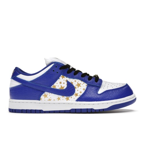 Кроссы Nike SB Dunk Low Supreme Stars Hyper Royal (2021) - мужская сетка размеров