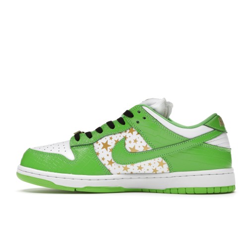 Кроссы Nike SB Dunk Low Supreme Stars Mean Green (2021) - мужская сетка размеров