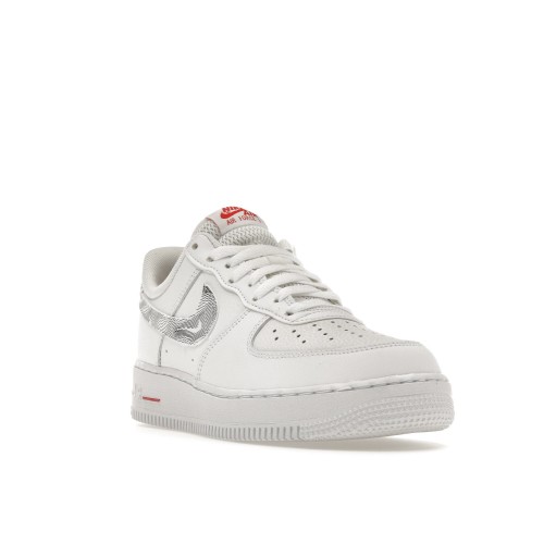 Кроссы Nike Air Force 1 Low Topography Pack White University Red - мужская сетка размеров