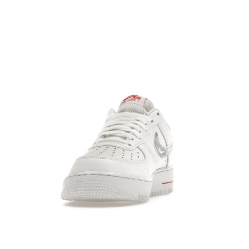 Кроссы Nike Air Force 1 Low Topography Pack White University Red - мужская сетка размеров
