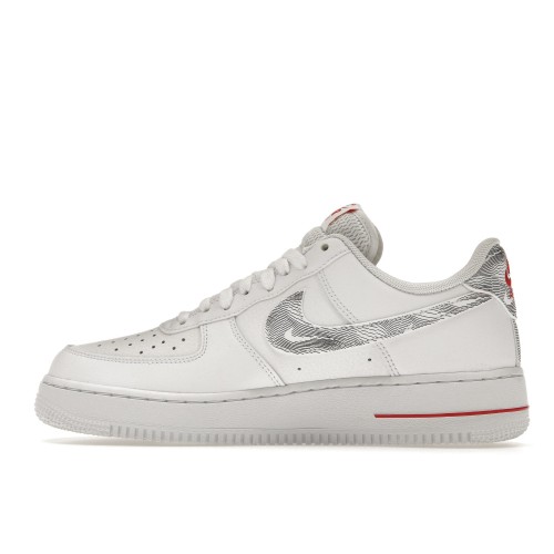 Кроссы Nike Air Force 1 Low Topography Pack White University Red - мужская сетка размеров