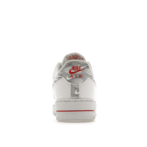 Кроссы Nike Air Force 1 Low Topography Pack White University Red - мужская сетка размеров