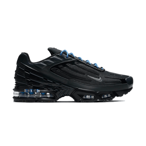 Кроссы Nike Air Max Plus 3 Black Blue - мужская сетка размеров