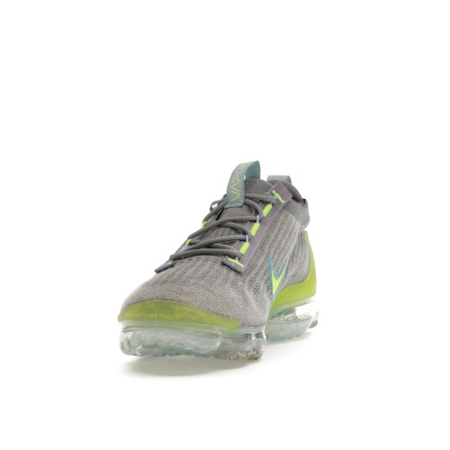 Кроссы Nike Air VaporMax 2021 FK Particle Grey Liquid Lime - мужская сетка размеров