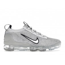 Кроссовки Nike Air VaporMax 2021 FK White Black Metallic Silver