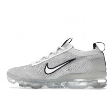 Nike Air VaporMax 2021 FK White Black Metallic Silver