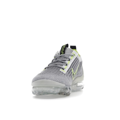 Кроссы Nike Air VaporMax 2021 FK Wolf Grey White Volt - мужская сетка размеров