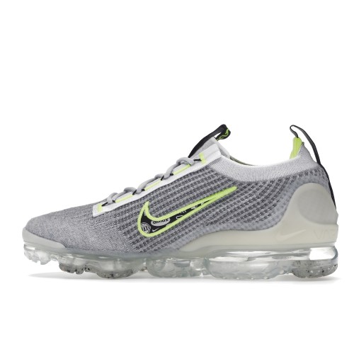 Кроссы Nike Air VaporMax 2021 FK Wolf Grey White Volt - мужская сетка размеров