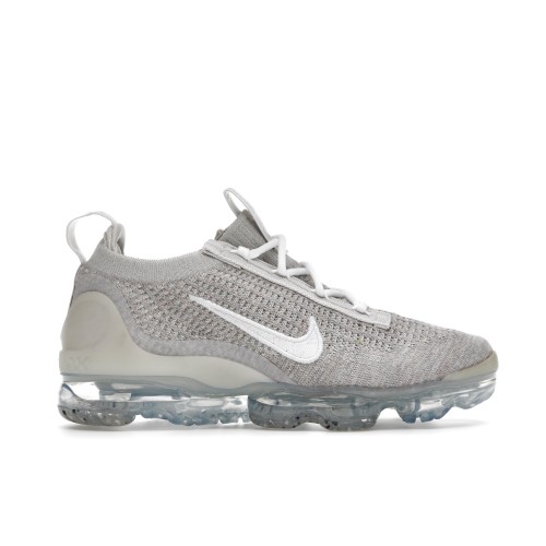 Кроссы Nike Air VaporMax 2021 FK Light Bone (W) - женская сетка размеров