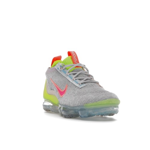 Кроссы Nike Air VaporMax 2021 FK Grey Volt (W) - женская сетка размеров