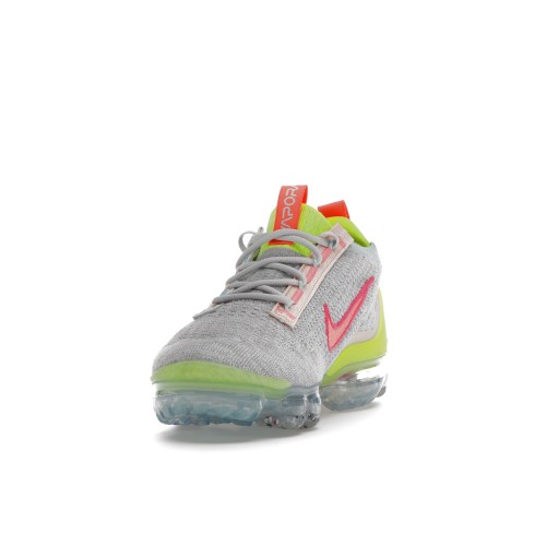 Кроссы Nike Air VaporMax 2021 FK Grey Volt (W) - женская сетка размеров