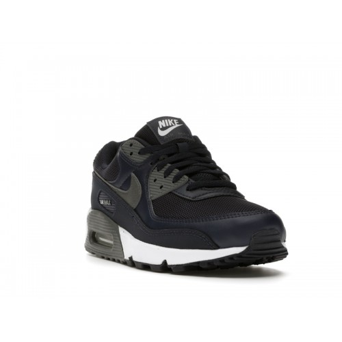 Nike Air Max 90 Obsidian Iron Grey - мужская сетка размеров