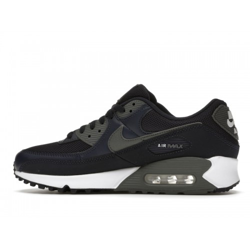 Nike Air Max 90 Obsidian Iron Grey - мужская сетка размеров