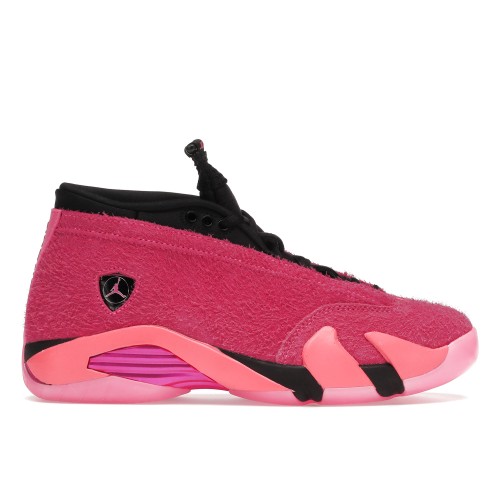 Кроссы Jordan 14 Retro Low Shocking Pink (W) - женская сетка размеров