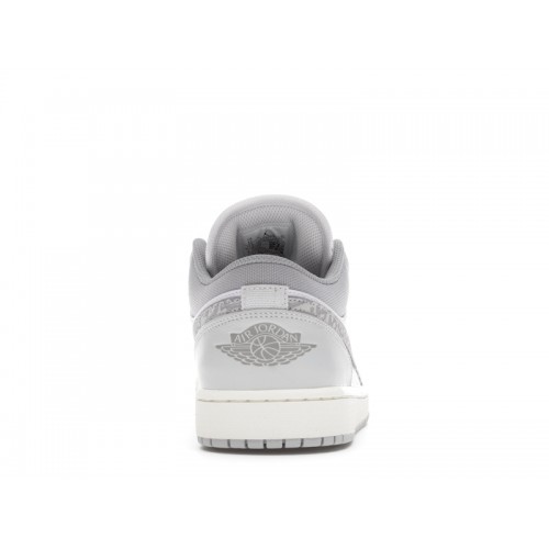 Кроссы Jordan 1 Low PRM Smoke Grey Elephant - мужская сетка размеров