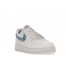 Женские кроссовки Nike Air Force 1 Low 07 Essential White Worn Blue Paisley (W)