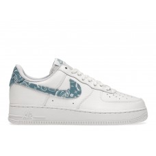 Женские кроссовки Nike Air Force 1 Low 07 Essential White Worn Blue Paisley (W)