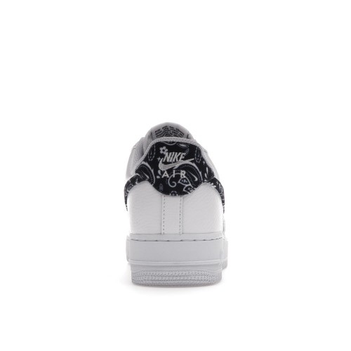 Кроссы Nike Air Force 1 Low 07 Essential White Black Paisley (W) - женская сетка размеров