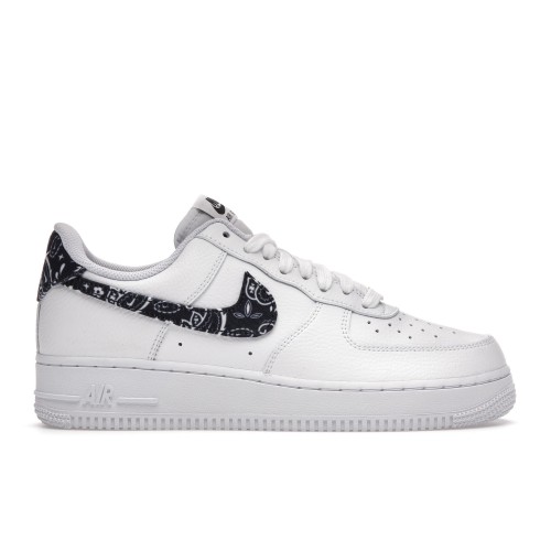 Кроссы Nike Air Force 1 Low 07 Essential White Black Paisley (W) - женская сетка размеров