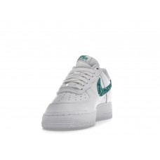 Женские кроссовки Nike Air Force 1 Low 07 Essential White Green Paisley (W)