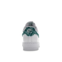 Женские кроссовки Nike Air Force 1 Low 07 Essential White Green Paisley (W)