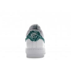 Женские кроссовки Nike Air Force 1 Low 07 Essential White Green Paisley (W)