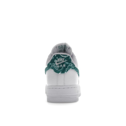 Кроссы Nike Air Force 1 Low 07 Essential White Green Paisley (W) - женская сетка размеров