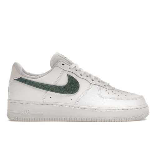 Кроссы Nike Air Force 1 Low Glitter Swoosh Green (W) - женская сетка размеров