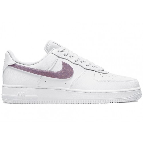 Кроссы Nike Air Force 1 Low Glitter Swoosh Purple (W) - женская сетка размеров