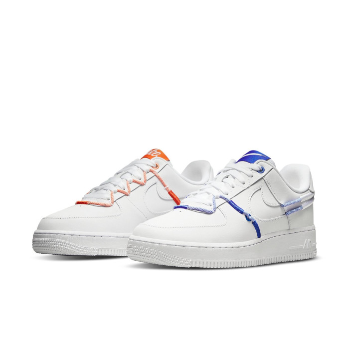 Nike Air Force 1 Low 07 LX White Orange Blue (W) - женская сетка размеров Nike Air Force 1 Low 07 LX White Orange Blue (W) - женская сетка размеров
