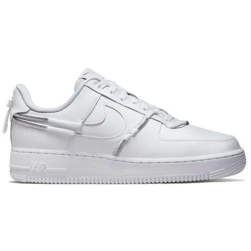 Кроссы Nike Air Force 1 Low 07 LX Triple White (W) - женская сетка размеров