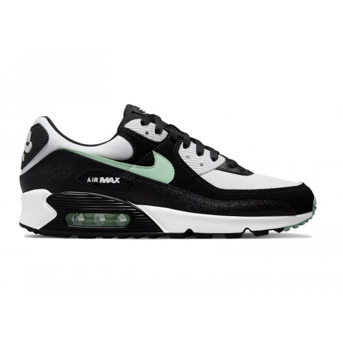 Кроссы Nike Air Max 90 Pure Platinum Fresh Mint - мужская сетка размеров