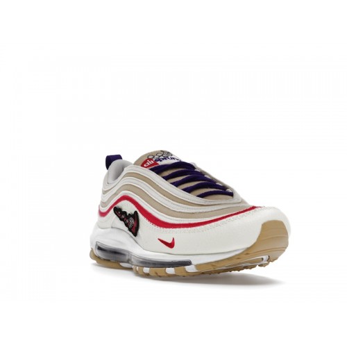 Кроссы Nike Air Max 97 Air Sprung Sail Pink Purple - мужская сетка размеров