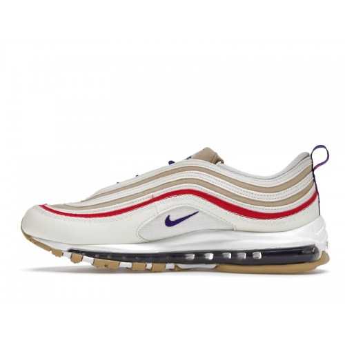 Кроссы Nike Air Max 97 Air Sprung Sail Pink Purple - мужская сетка размеров