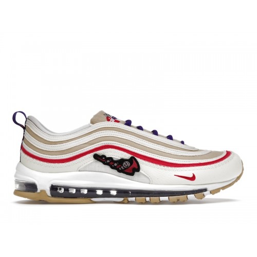 Кроссы Nike Air Max 97 Air Sprung Sail Pink Purple - мужская сетка размеров