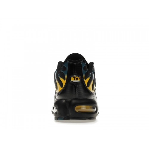 Кроссы Nike Air Max Plus Black Teal Yellow - мужская сетка размеров