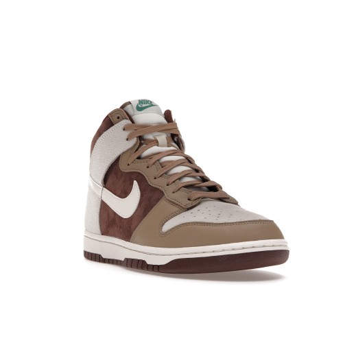 Кроссы Nike Dunk High Light Chocolate - мужская сетка размеров