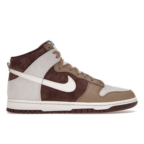 Кроссы Nike Dunk High Light Chocolate - мужская сетка размеров