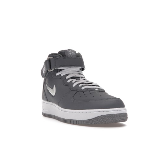Кроссы Nike Air Force 1 Mid QS Jewel NYC Cool Grey - мужская сетка размеров
