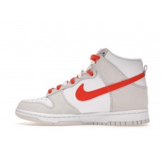 Женские кроссовки Nike Dunk High First Use White Sail Orange (W)