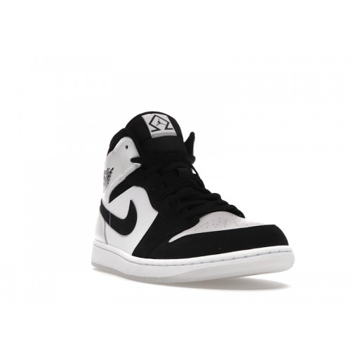 Кроссы Jordan 1 Mid Diamond Shorts - мужская сетка размеров