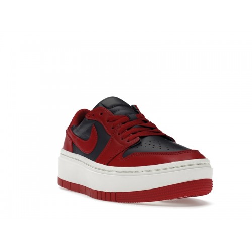 Кроссы Jordan 1 Elevate Low Dark Grey Varsity Red (W) - женская сетка размеров